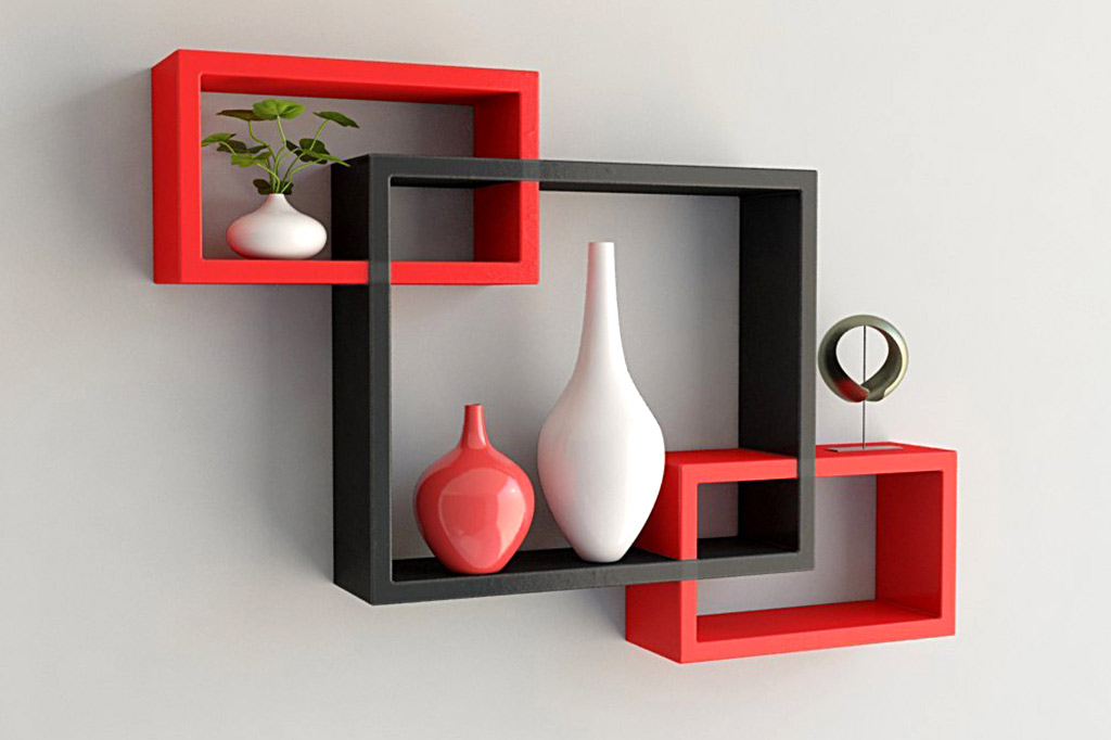 Wooden Intersecting Wall Shelves – Its Utilities and Benefits